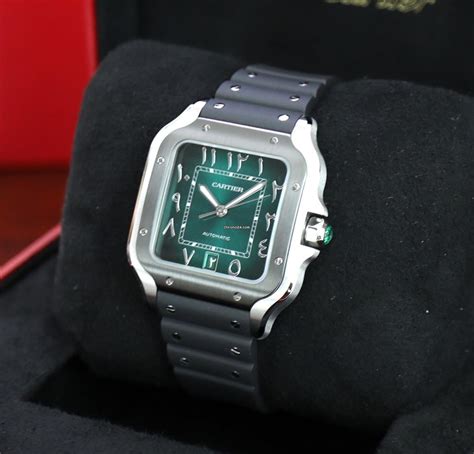 cartier santos green arabic|cartier santos middle east price.